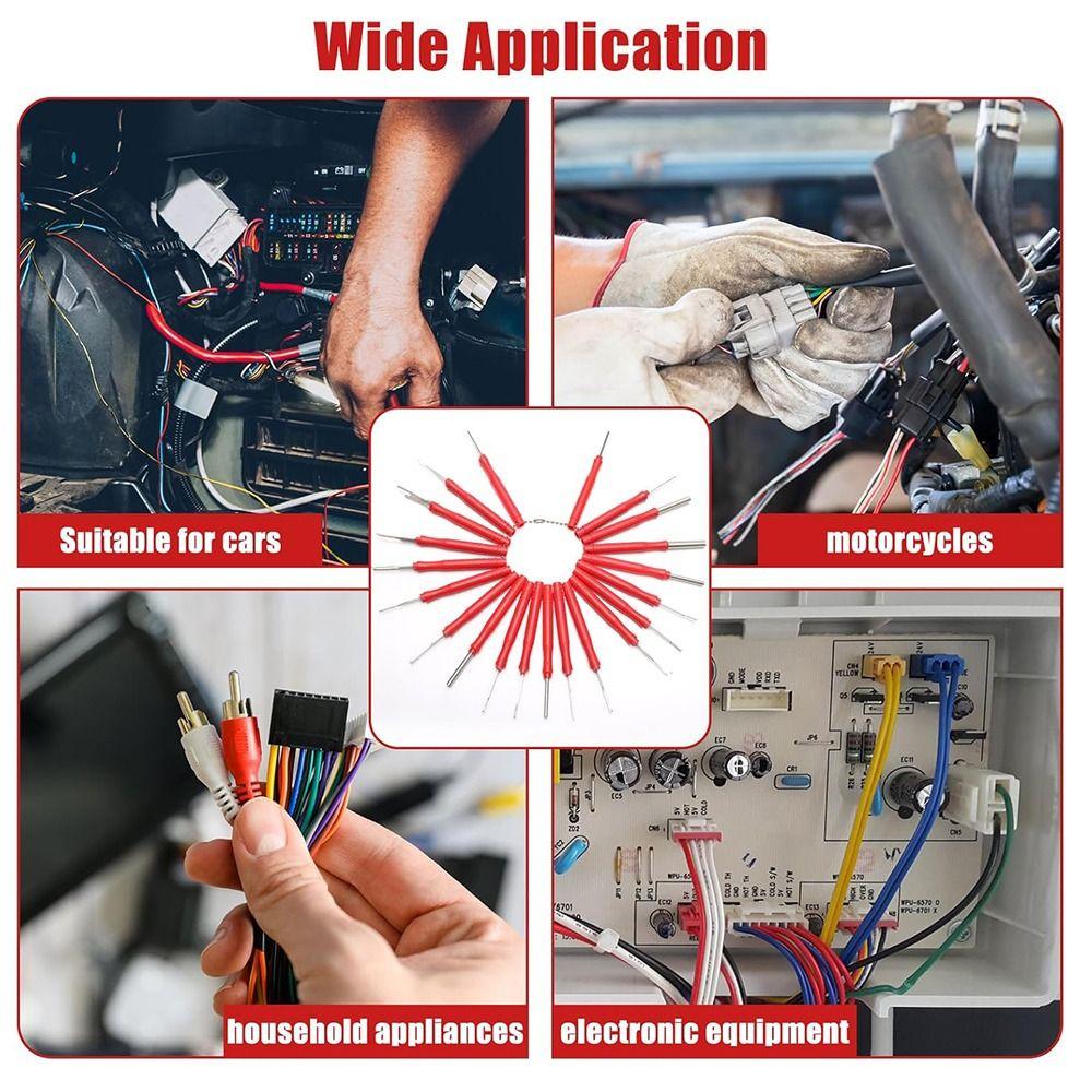 30Pcs/set Reusable Pin Removal Tool Kit Handheld Terminal Extractor Tool Set  Automotive Repair