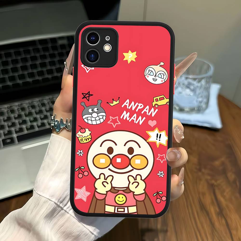 

1pc Cartoon A-AnpanmanS Anime Matte Transparent Phone Cover For IPhone Case 16 15 14 13 12 11 Pro Max X XS Max Plus iphone 12 pro