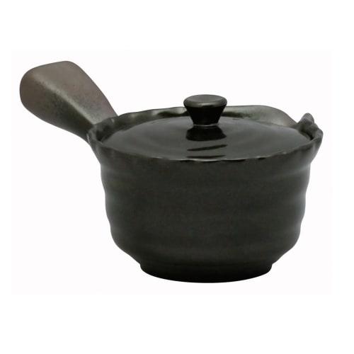 

Banko Ware Coffee Teapot with Cup Filter, Easy to Make Authentic Drip Coffee, Approx. 300ml, Black Finish, Made in Japan, 0977-5820