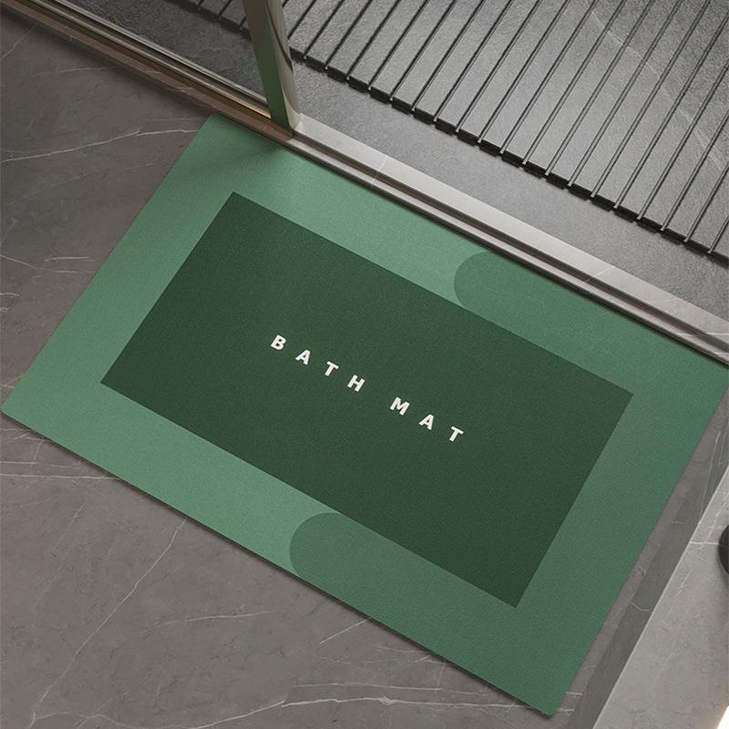Bathroom Water Mat Antislip Absorbent Quick Dry Floor Mat For Toilet Shower Room
