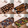 Halloween Skull Doormat Trick or Treat Door Mat Indoor Outdoor Entrance Floor Mats for Party Home Kitchen Living Room
