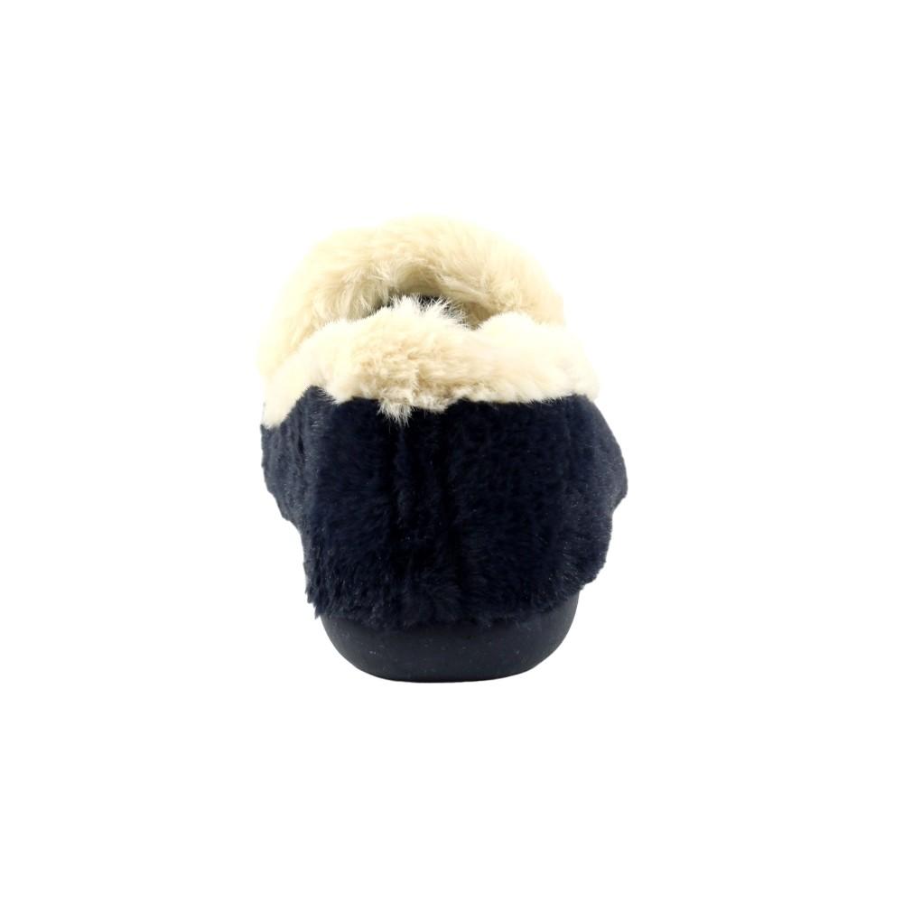 Lunar Womens/Ladies Shake Faux Fur Trim Slippers