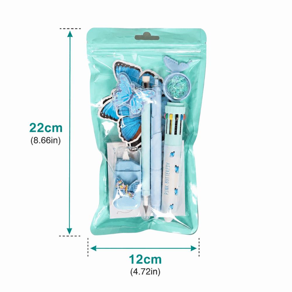 Complete Stationery Stationery Kit Dreamy Butterfly Theme Ballpoint Pen Gel Pen  School Supplies
