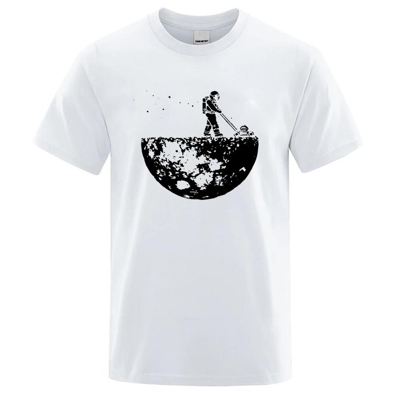 2026 Unisex Tshirt High Quality100 Funny Cotton Lunar Cleaner Printing Casual Cool Loose Oneck Male For Unisextshirt Hip Hop Tees
