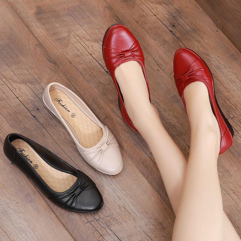 Single Shoe Shallow Mouth Women's Bow Work Shoes Lightweight Rain Shoes Anti Slip and Waterproof