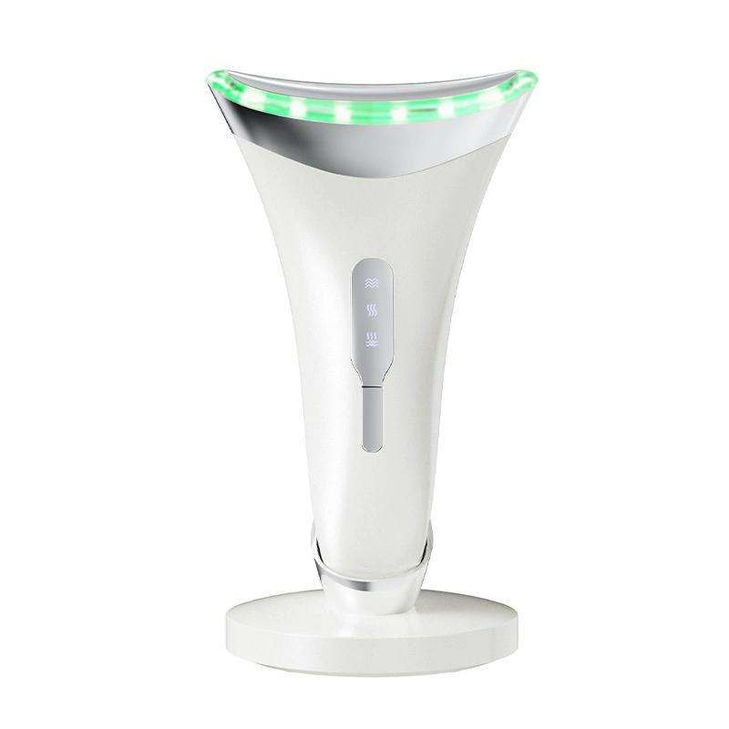 EMS Microcurrent Facial Roller, Electric Vibration Lifting Device for Neck Line & Anti-Wrinkle, Home Use Anti-Aging Tool белый