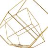 2x Modern Geometric Sculpture Figurine Home and Bar Bookshelf Tabletop Tale Centerpiece Decor