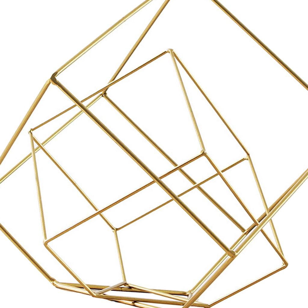 2x Modern Geometric Sculpture Figurine Home and Bar Bookshelf Tabletop Tale Centerpiece Decor