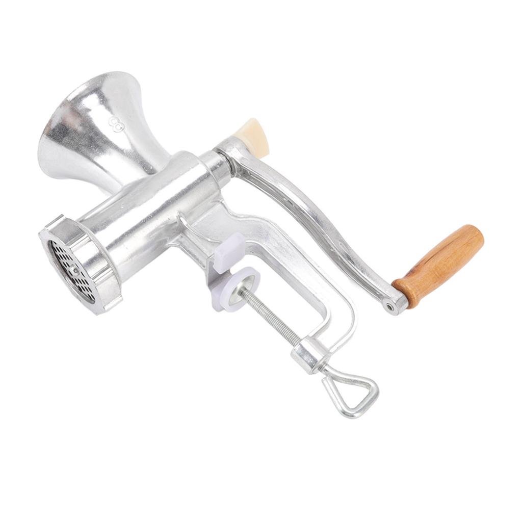Meat Grinder Aluminum Alloy Long Handle Incisive Cutting Sausage Making Mincer for Cooking