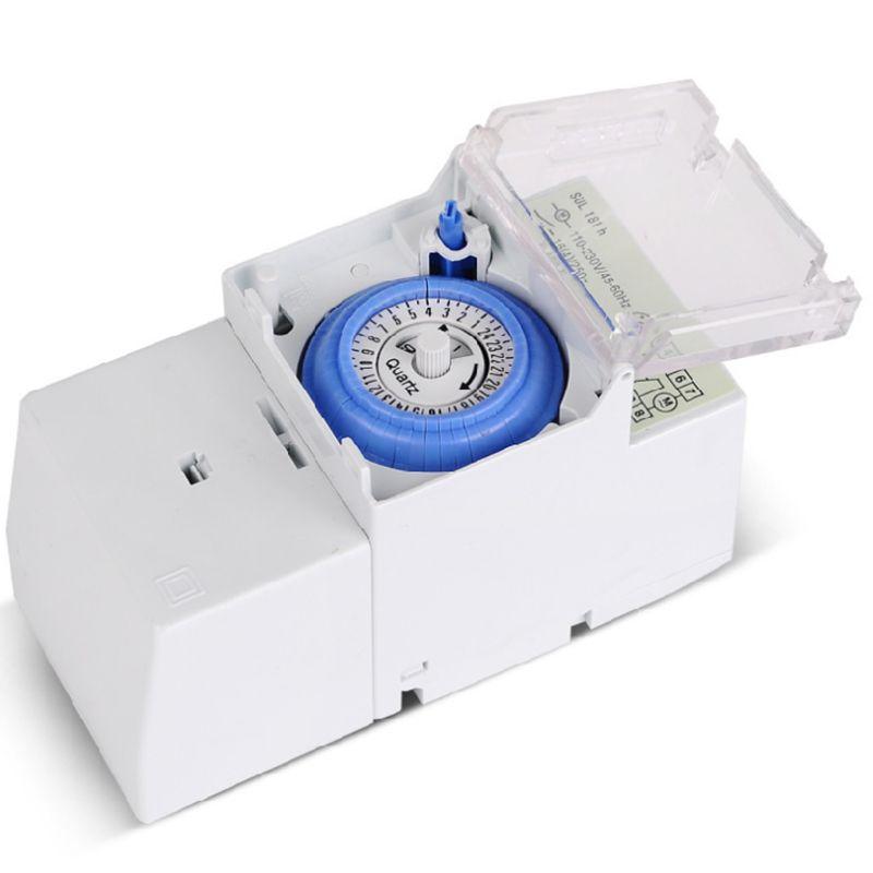 SUL181H 24 Hours Analog Mechanical Timer Manual/Auto Controller for Time for Office Power Auto Control Compact