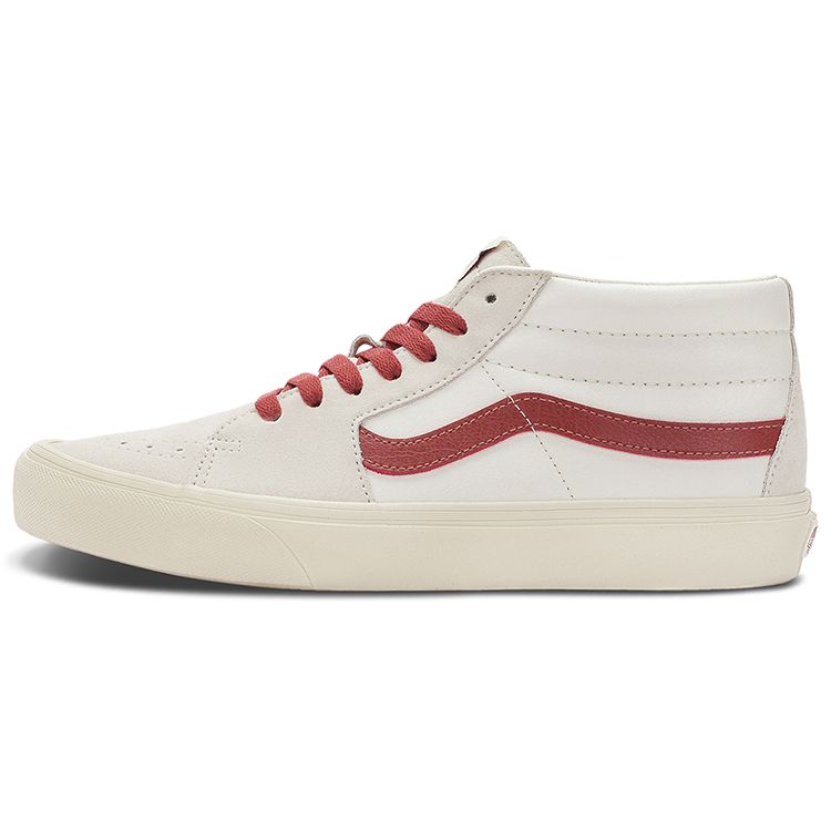 Vans Sk8 American Casual Style Mid-Top Skate Shoes Unisex Sneakers Red White VN0A5KXER2S