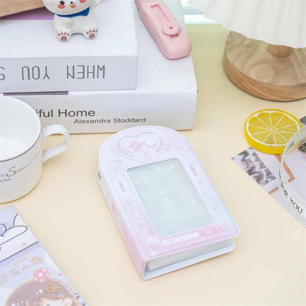 Mini Three Inch Photo Album Sweet Pendant Card Storage Photocard Holder Idol Card Collection Hollow Photo Album Photo Holder