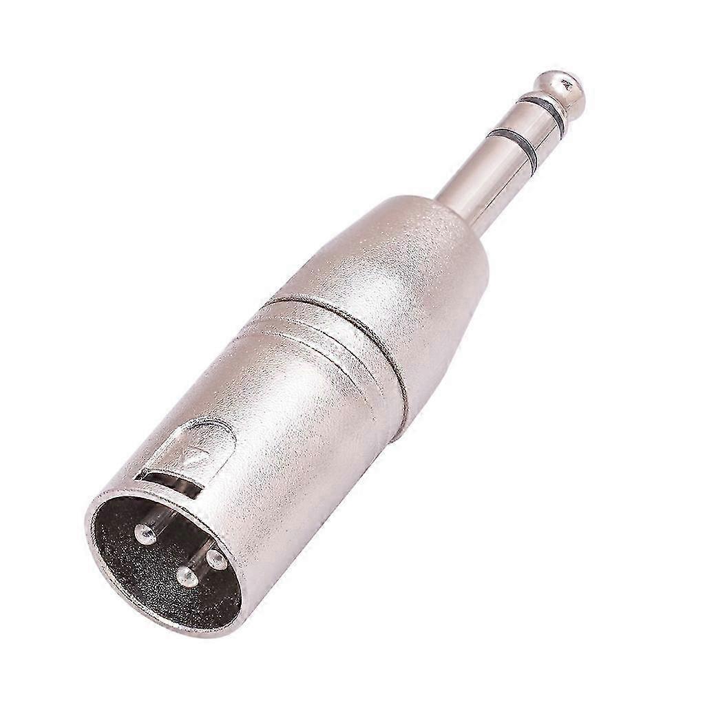 Male 1/4-inch 6.35mm To Male 3-Pins XLR Audio Adapter Stereo Jack Connector 25-26