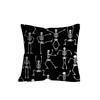 Retro Halloween Pillowcase Funny Skeleton Sofa Pillow Home Living Room Cushion Pillow Pillow