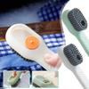 Brosse de nettoyage à manche ergonomique avec tête à poils denses pour les surfaces de la cuisine et de la salle de bain de la maison