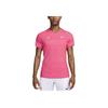 Dri-Fit Logo Print Pullover V-Neck Short Sleeve T-Shirt Men Tops Pink FD5409-629