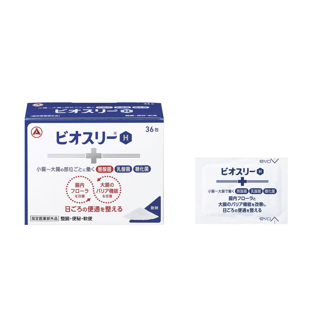 Alinamin Pharmaceuticals Bio Three H 36 packs (Designated Quasi-Drug) Intestinal preparations Efficacy: Regulates bowel movements (improves stool cons