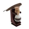 Shaving Holder Stand for Shaving Razor Brush Solid Wood Shaving Organizer