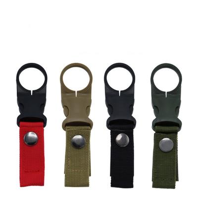 1/4PC Webbing Buckle Hook Water Bottle Holder Clip Outdoor Camping Nylon EDC Climb Carabiner Belt Backpack Hanger Camp Tools