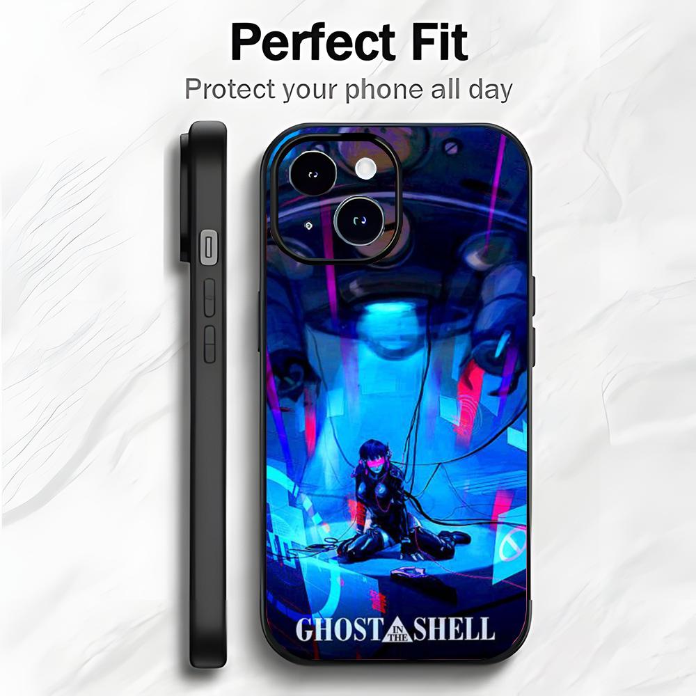 Cyberpunk Classic Anime G-Ghost In The Shell Phone Case Phone Case Soft Packaging Lightweight For iPhone17 16 15 14 13ProMax