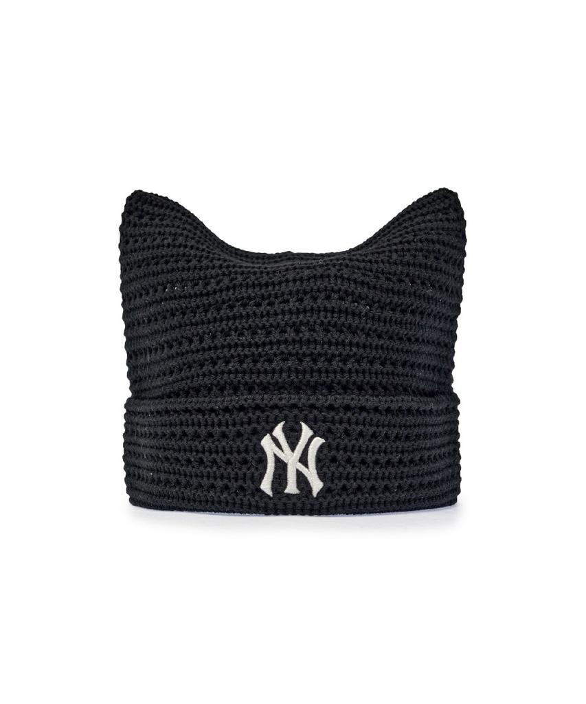 Emelbi Summer Crochet Meow Beanie Ny (Black)