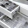 16pcs Transparent Acrylic Cosmetic Organizer Set Drawer Divider Storage Box for Vanity Cosmetics & Office Supplies Home Storage