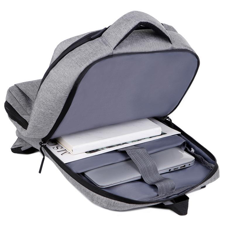 Men's computer backpack, fashionable large-capacity anti-splash travel backpack USB charging business backpack for women