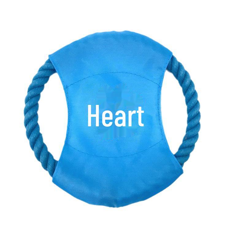 Pet Toy Cotton Rope Frisbee - Durable Dog and Cat Interactive Training Toy.