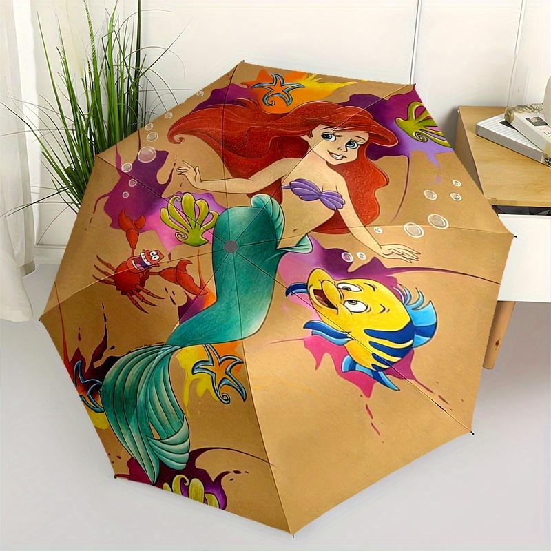 

Mermaid,Sea Creatures Automatic Opening and Closing Umbrella - 8-rib Reinforced Folding Design, Lightweight and Portable, Suitable for Daily