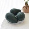 6PCS Decorative Artificial Avocado Models Restaurant Photography Props Plastic Texture for Photography and Teaching Tool