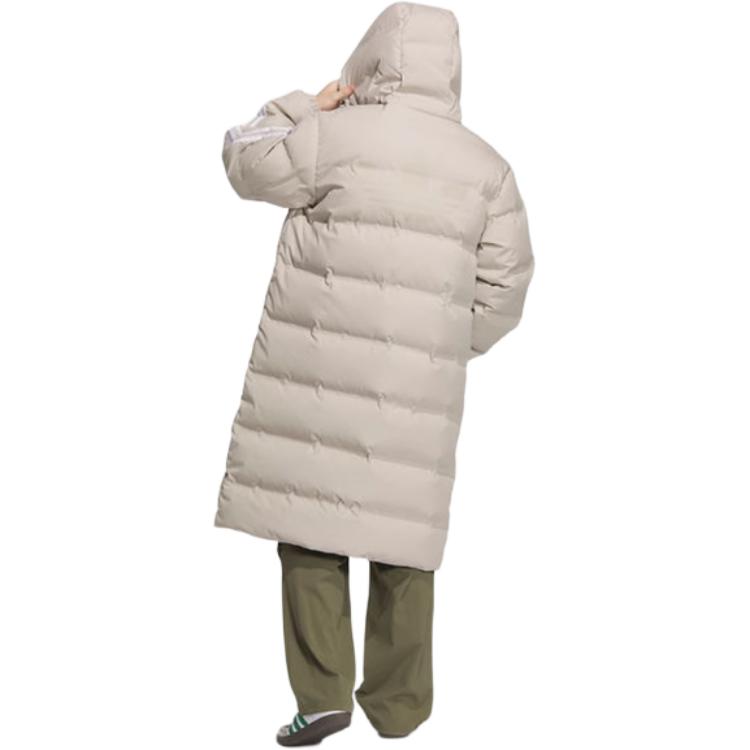Adidas Originals Puffer Sports Lifestyle Series Hooded Comfortable Stylish Down Jacket Men Jacket Khaki JD3750