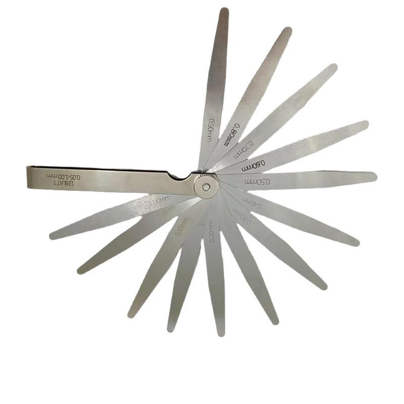 High Precision Stainless Steel Feeler Gauge, 0.02-1.0mm Valve Clearance Measuring Tool