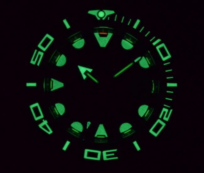 KENTEX Watch Mechanical Automatic Marine Man Sea Angler Damaged Mad Gold 300 Pieces Limited Model S706X-03
