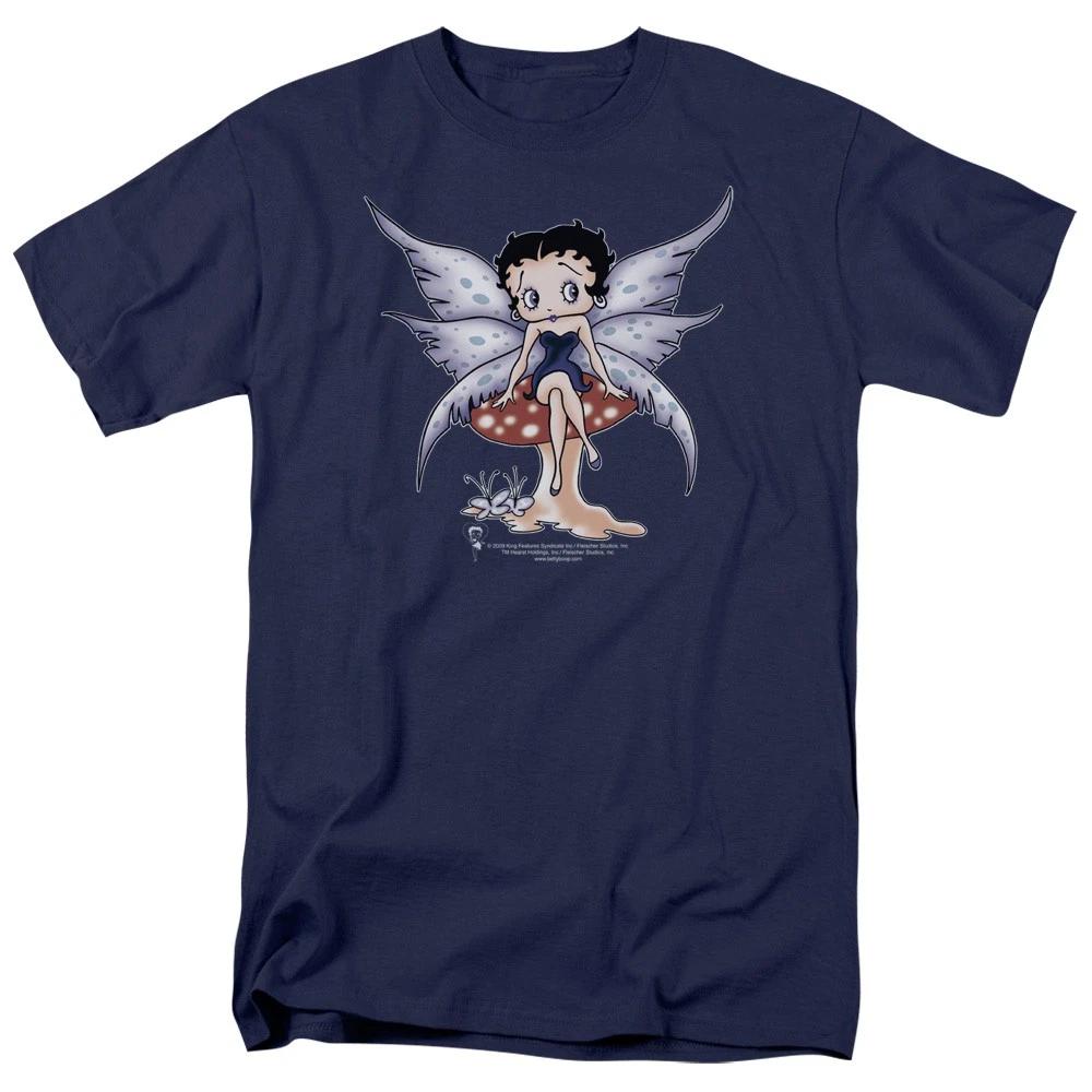 Betty Boop - Mushroom Fairy - Unisex Short Sleeve Children s T-shirt - Blue 110