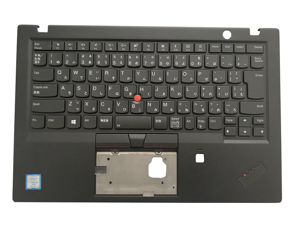 Replacement laptop for Lenovo ThinkPad X1 Carbon (6th Gen) 2018 model (20KH 20KG) with Japanese keyboard, palm rest, and backlight.