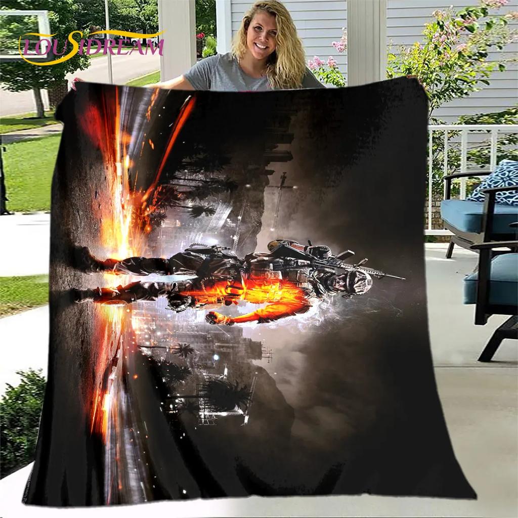 Game COD, Call of Duty Gamer Soft Plush Blanket,Flannel Blanket Throw Blanket for Living Room Bedroom Bed Sofa Picnic Cover Kids
