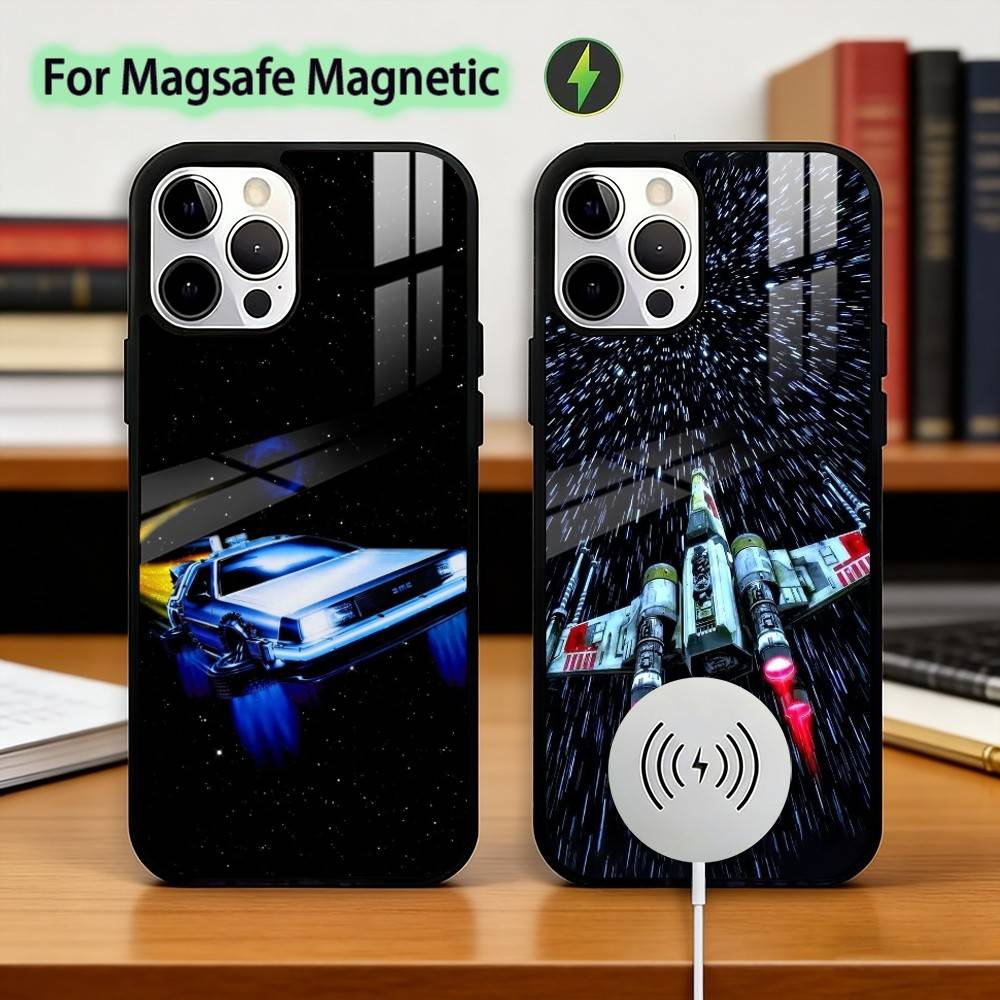 Movie Back To The F-Future Phone Case For iPhone17,16,15,14,13,12,11 Plus,Pro Magnetic with Magsafe Wireless Charging