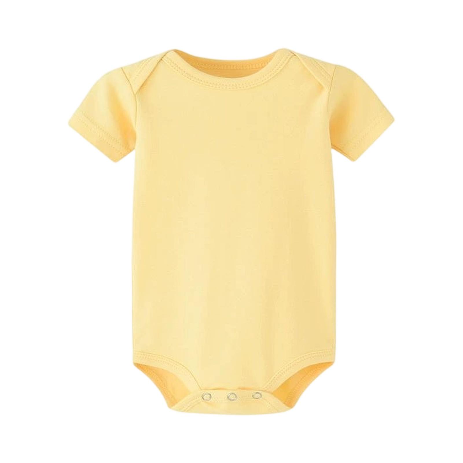 

Модный боди с воротничком для малышки 9M жёлтый