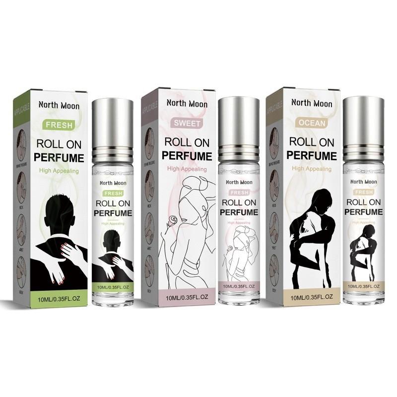 North Moon, parfum roll-on longue tenue 10 ml, fragrance fraîche et naturelle idéale pour un rendez-vous.
