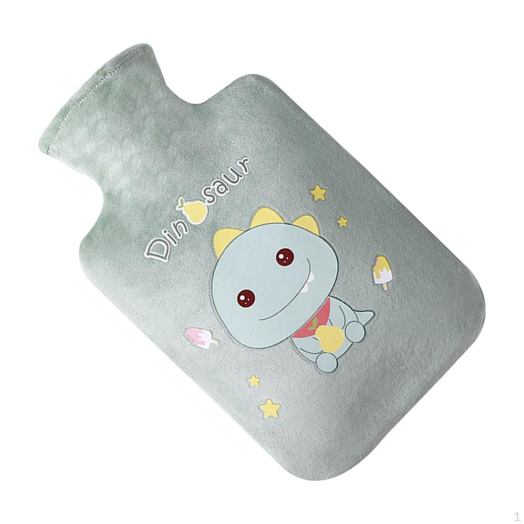 Cartoon Plush Water Bottle Bag, Leakproof Compress Filling Thickened Gift PVC Soft Bed