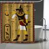 Egyptische Anubis Egyptische Cultuur Grote Douchegordijn, Waterdicht Polyester Stof Met 12 Haken, Huis Decoratie
