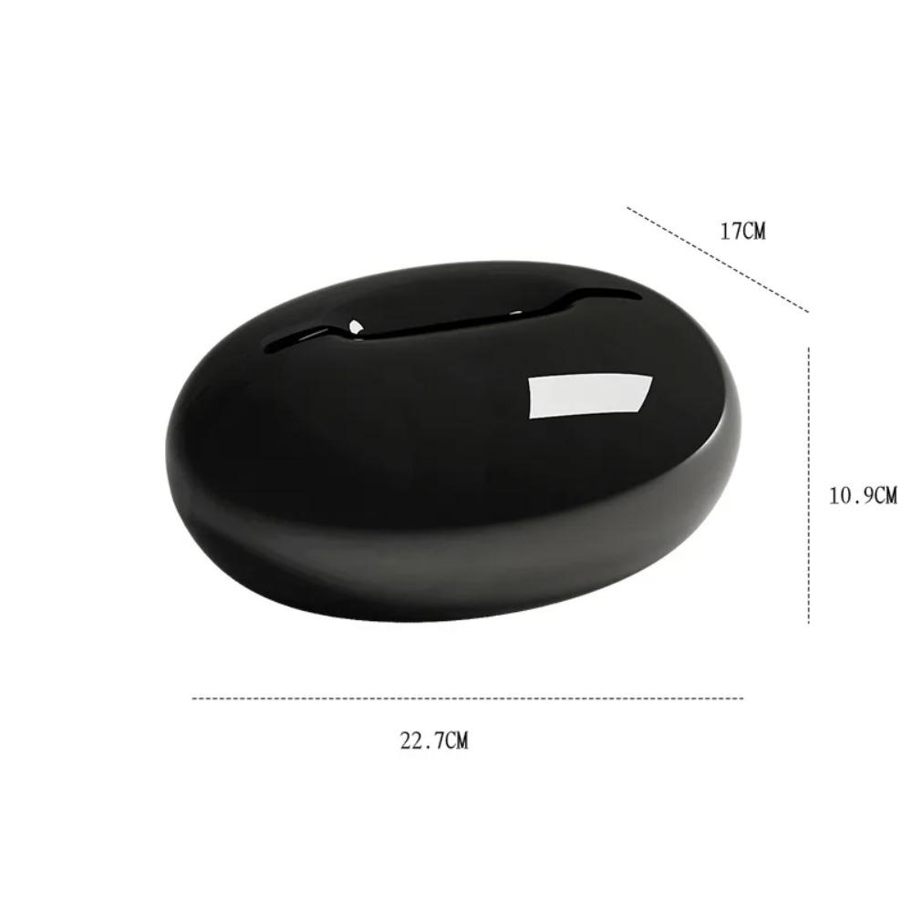Pebble-like Desktop Tissue Box Art Advanced Removable Living Room Coffee Table Tissue Box Storage Art Ornaments Home Accessories