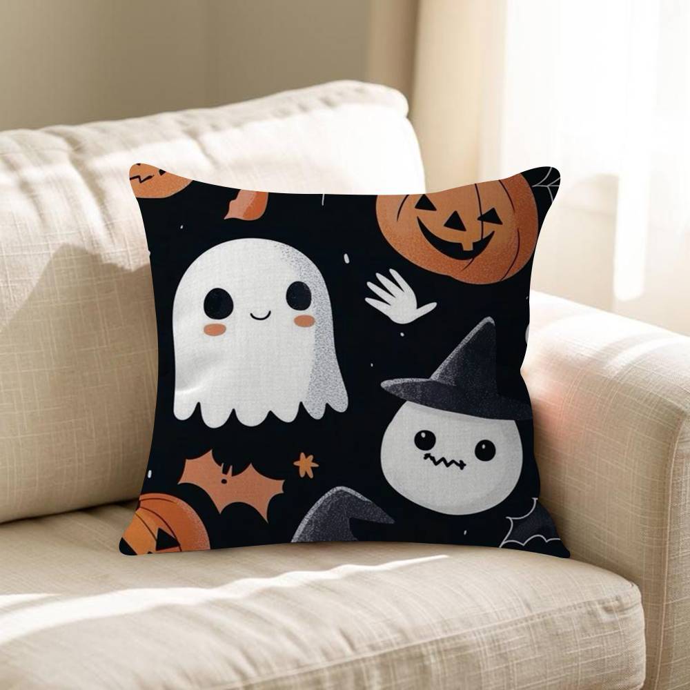 Pumpkin Ghost Cushion Cover Decorative Pillow Sofa Home Decor Case Pillow Cases