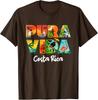 Pura Vida Costa Rica Souvenir Cool Mittelamerika Reisen Dunkle Schokolade T-Shirt Unisex T-Shirt