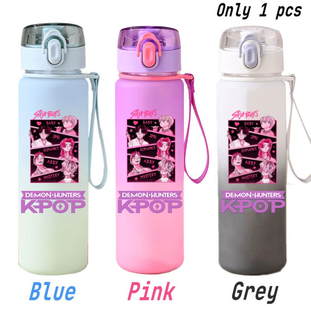 For KPOP Cup 750ML Bottle Portable Sports Kpop Plastic Anime Gradient Drinking Direct Drinking Water Cup Gourd Container