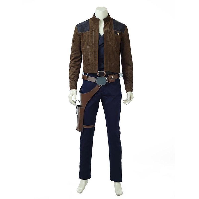 New Movie Solo A Star Wars Story Cosplay Costume Men Han Solo Premium Quality Set