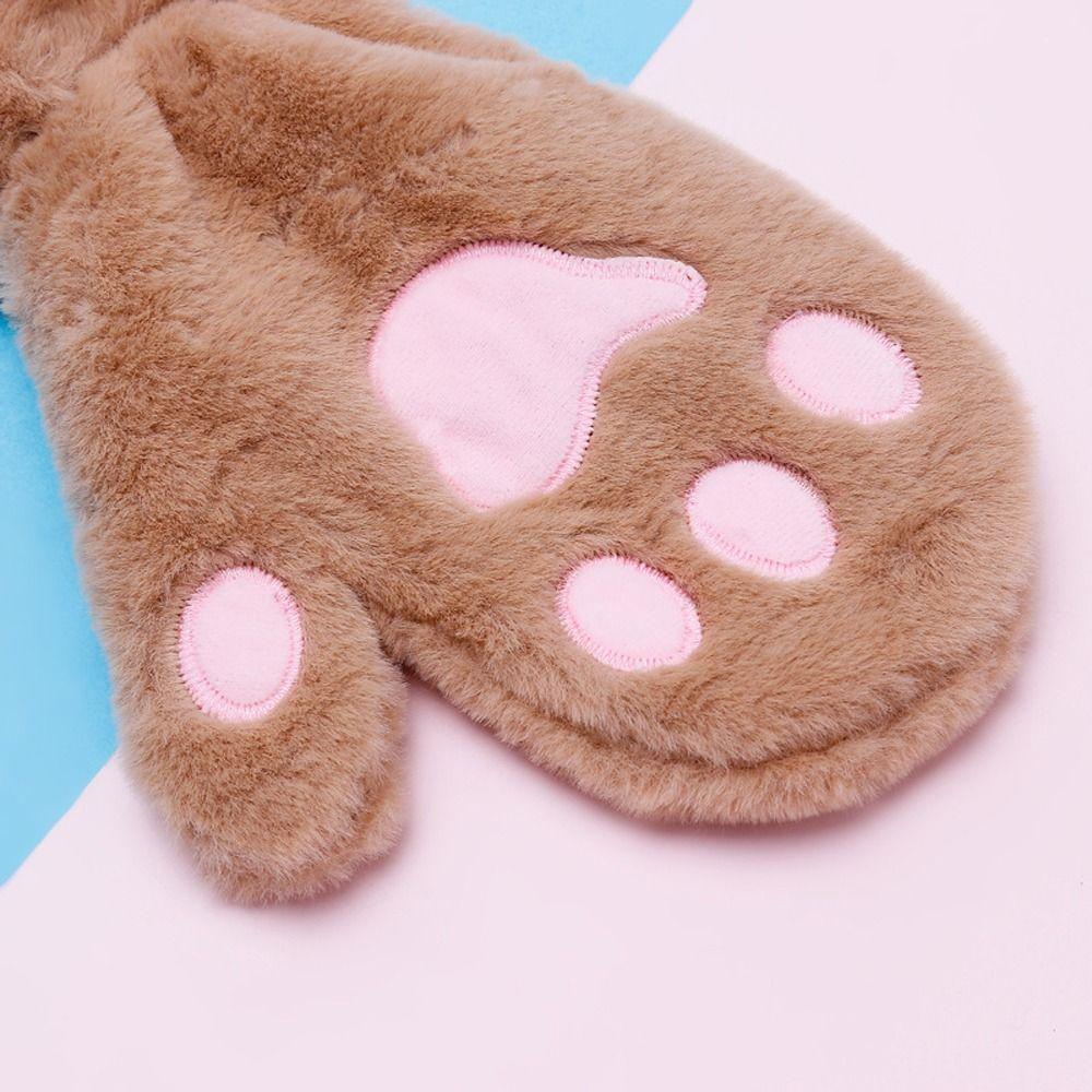 Windproof Autumn Bear Claw For Women Cat Claw Gloves Plush Winter Paw Mittens Anime Cosplay Gloves