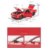 Maßstab 1/24 Dodge Challenger Hellcat SRT Legierung Modellauto Diecast Metall Miniaturauto Ton und Licht Sammlung Kinderspielzeug Fahrzeug