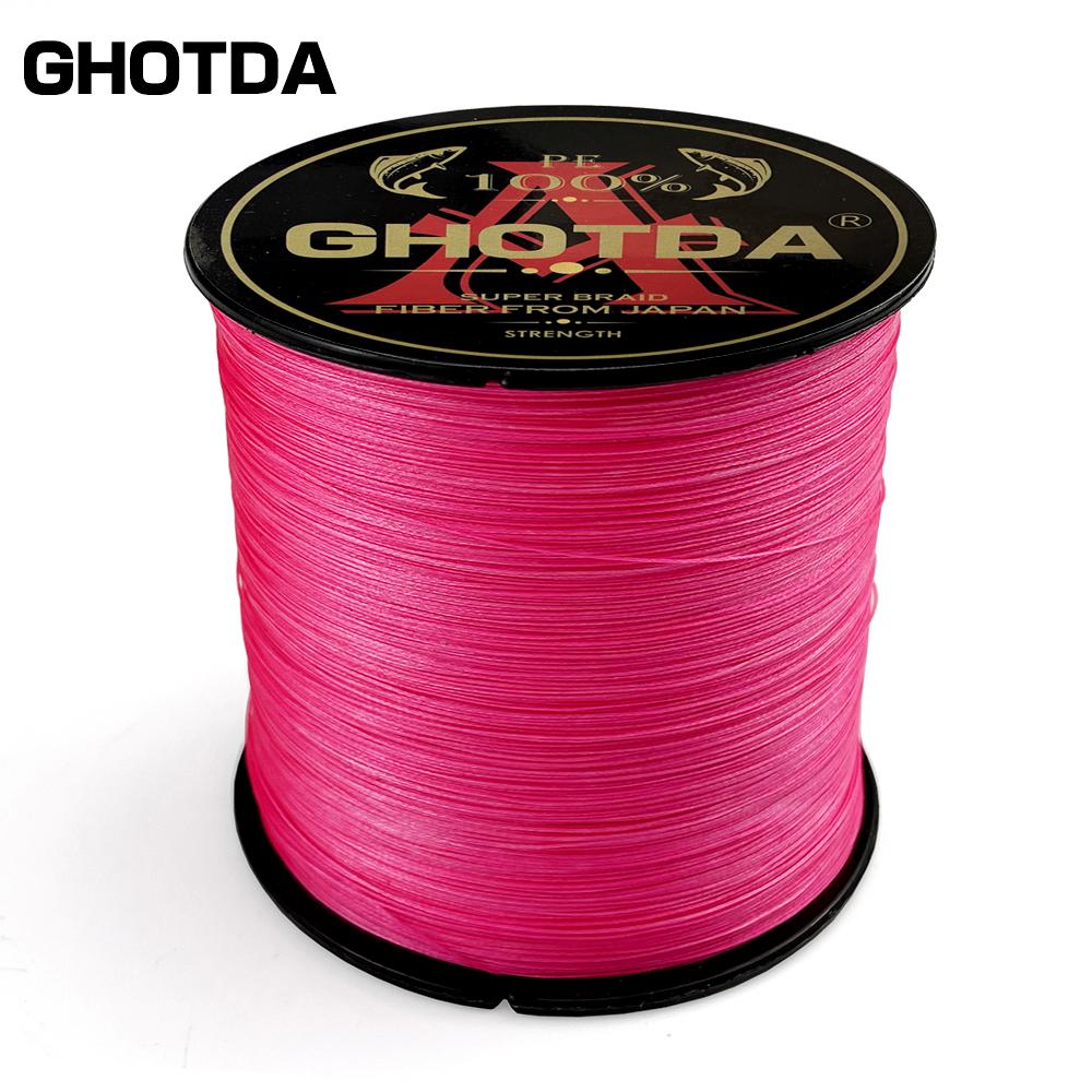 GHOTDA 12 Strand PE Braided Fishing Line 10-80LB 100M Multifilament Fishing Line Carp Fishing Saltwater