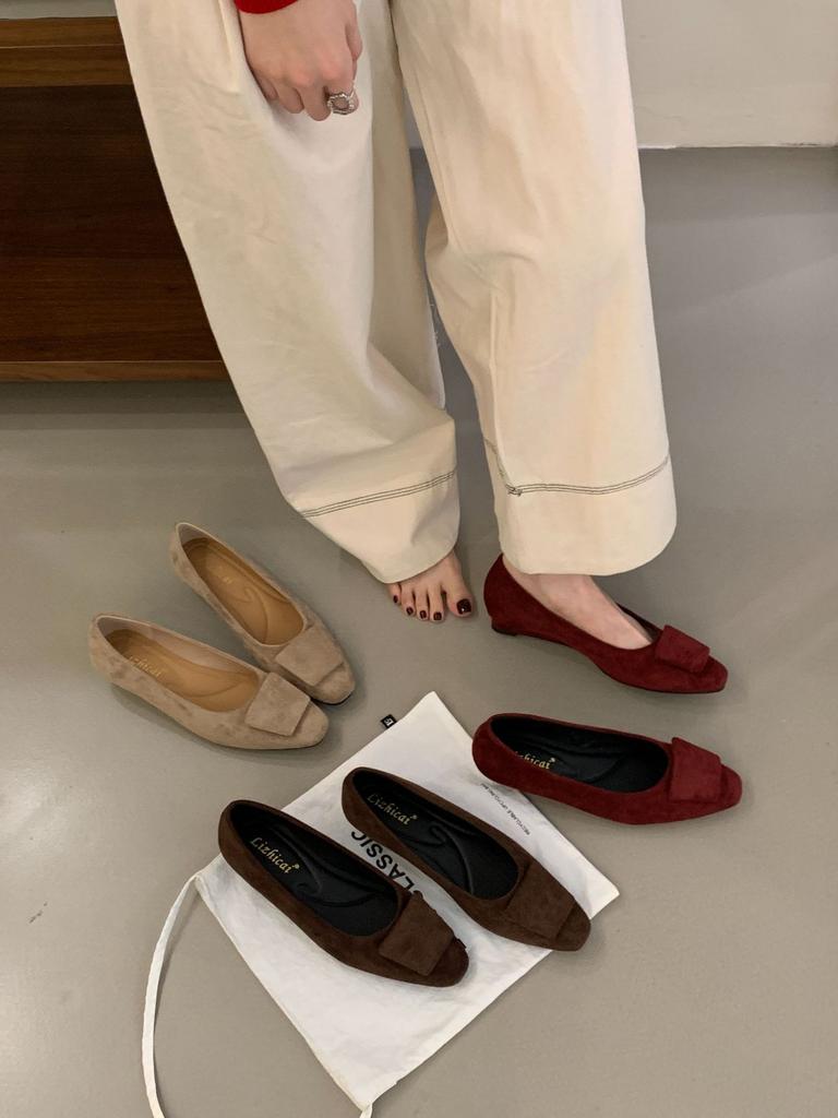 Low-heeled French Retro Square Head Square Buckle Mary Jane Single Shoes Women's Shoes New In Autumn 2025